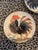 Ceramic Vintage Portuguese Low Relief Pottery Rooster Plates For Sale - Image 7 of 12