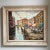 1954 Venetian Cityscape Oil Painting, Framed For Sale In Baltimore - Image 6 of 13