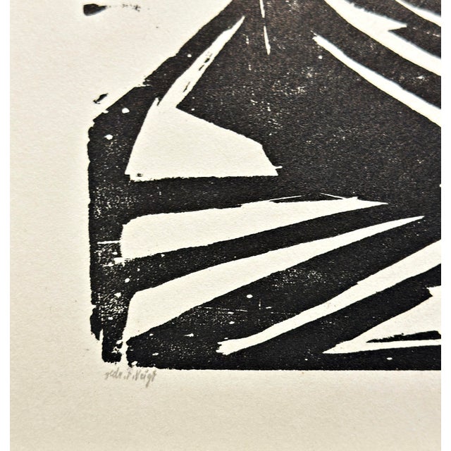 1910s Erich Heckel, Portrait of Asta Nielsen, 1919, Woodcut, Framed For Sale - Image 5 of 8