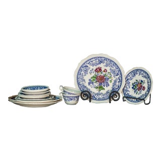 Vintage Copeland Spode Mayflower Dish Set 14 Pieces For Sale