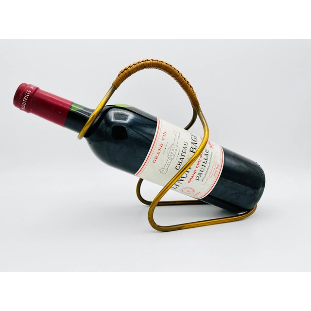 Metal Wine Bottle Holder by Carl Auböck for Werkstätte Carl Auböck, 1960s For Sale - Image 7 of 7