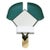 Mirror mod. ''Bonnet'' designed by Elena Salmistraro. Composed of bevelled mirror, white lacquered ring and two green...