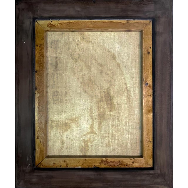 1970s Frank Tempesta, Seated Male Nude Figure, 1970s, Oil on Canvas, Framed For Sale - Image 5 of 6