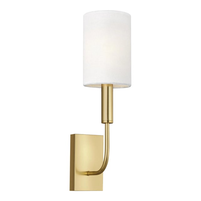 The Brianna one light wall sconce in burnished brass provides abundant light for your bath vanity, while adding a layer of...