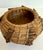 Native American Folk Art Handwoven Pine Needle Trinket Basket With Turquoise Accent For Sale In Los Angeles - Image 6 of 7