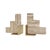 Not Yet Made - Made To Order Matthew Izzo Home - Steps Travertine Marble Bookend Pair With Brass Detail For Sale - Image 5 of 5