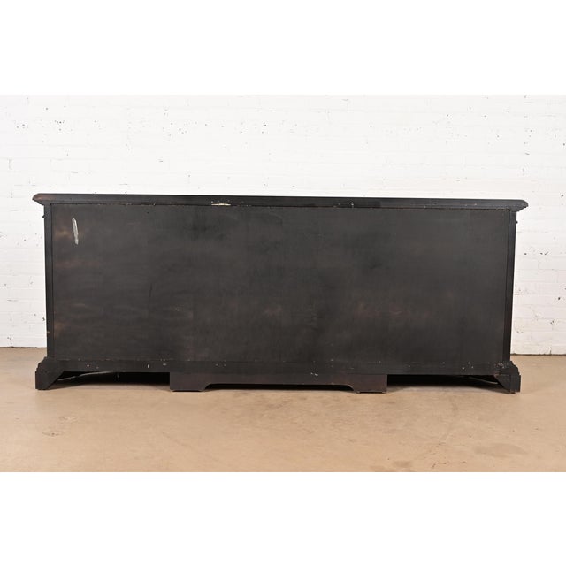 Karges French Regency Louis XVI Burled Walnut Sideboard or Bar Cabinet For Sale - Image 13 of 14