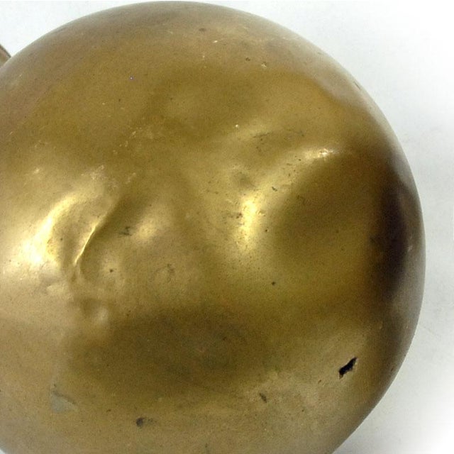 Vintage Brass Spheres Details, France, Set of 3 For Sale - Image 9 of 10
