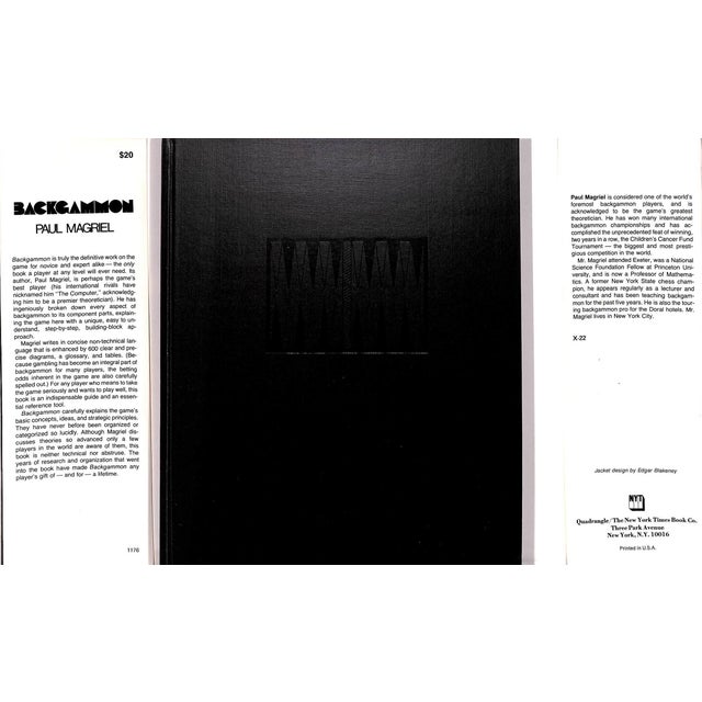 Traditional "Backgammon" 1977 Magriel, Paul For Sale - Image 3 of 11