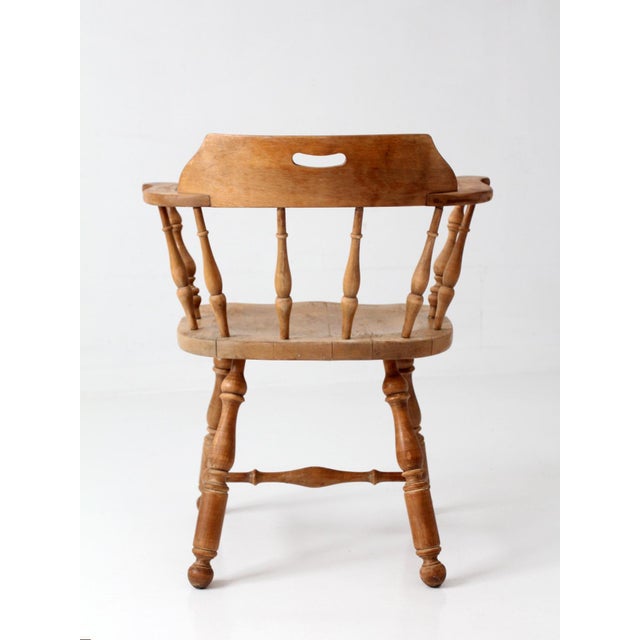 Vintage Ethan Allen Windsor Armchair For Sale - Image 13 of 16
