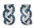 These 14K White Gold Diamond Sapphire Huggie Braided Earrings are a stunning blend of elegance and sophistication. The...