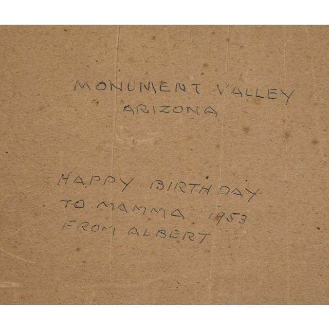 Orange "Monument Valley Arizona" - Desert Landscape by Albert DeRome For Sale - Image 8 of 9