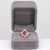Modern 1.5Ct Padparadscha Sapphire Ring With Natural Diamond Accents: Solid 14k Gold, Size 6.75 For Sale - Image 3 of 10
