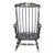 Black Hitchcock Style Windsor Arm Rocking Chair Harvest Stencil Gold Accents For Sale