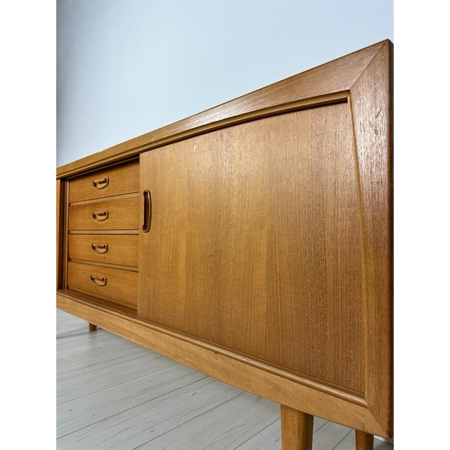 Wood Vintage Minimalistic Teak Sideboard from Bartels,1960s For Sale - Image 7 of 16