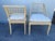 John Saladino Lattice Wood Framed Sleigh Chairs - A Pair For Sale - Image 12 of 18