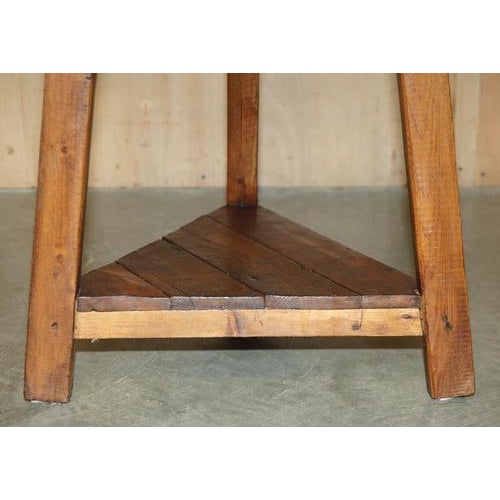 Pine Cricket Table, 19th Century For Sale - Image 10 of 15