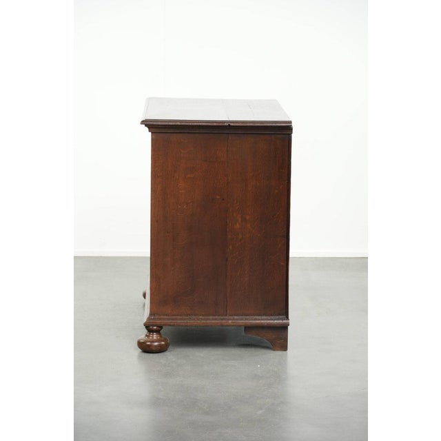 Antique English Oak Chest of Drawers, 1600s For Sale - Image 6 of 13