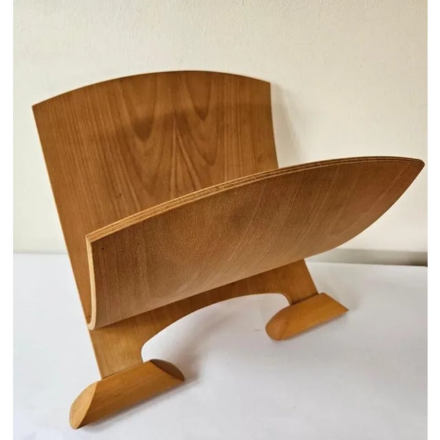 Mid-Century Wood Magazine Rack, 1970s For Sale - Image 14 of 15