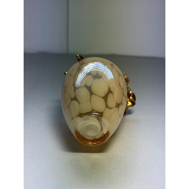 Metal Jay Strongwater Audra Orchid Mini Jeweled Art Glass Vase With Box For Sale - Image 7 of 14