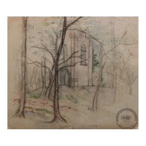 1950s Mercedes Hoshall Colonial Dorchester Ruins Charleston