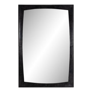 Estaban Leather Mirror Small, Black For Sale