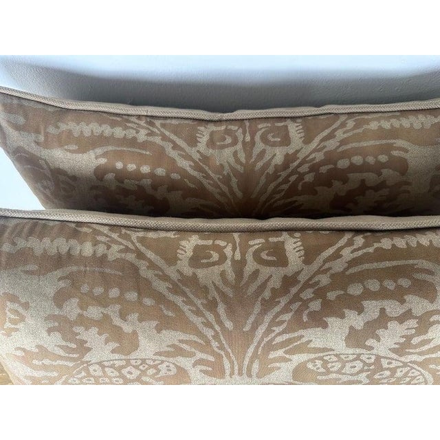 Pair of Fortuny Style Textile Pillows For Sale - Image 4 of 6