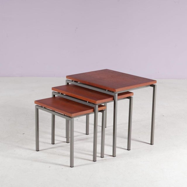 Nesting Tables, Netherlands, 1960s, Set of 3 For Sale - Image 4 of 11