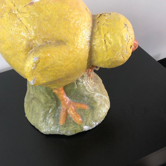 Vintage Paper Mache Easter Chick Chairish