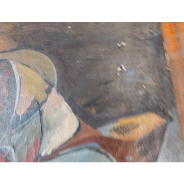 Mid-Century Modern Abstract Cubist Reclining Nude Female Figure Painting For Sale - Image 12 of 14