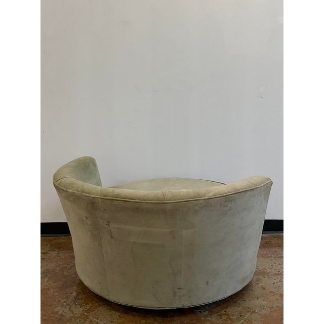 Vintage Circular Lounge Chiar, Attr. To Milo Baughman For Sale - Image 12 of 18