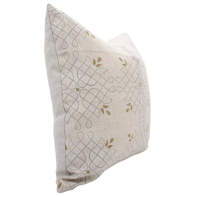 Refresh your space with the timeless charm of the Fabdivine Alpana block print cushion cover, crafted from luxurious pure...