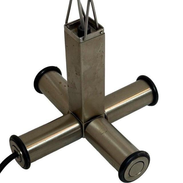 Metal Postmodern Italian Multi X Desk Lamp by Yaacov Kaufman for Lumina, 1980s For Sale - Image 7 of 10