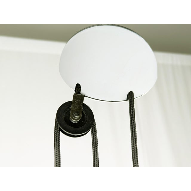 White Plastic and Metal Counterweight Aggregato Pendant Lamp by E. Mari for Artemide, 1978 For Sale - Image 12 of 14