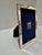 Traditional Mid 20th Century Tigo Sterling Silver Picture Frame With Blue Velvet Back For Sale - Image 3 of 4