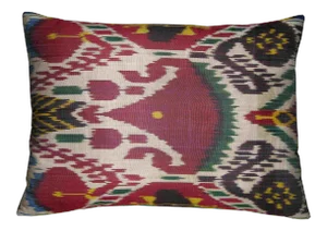 Circa 1900 Antique Ikat Tapestry Pillow