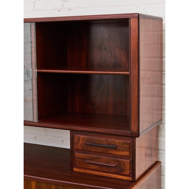 Rosewood Vintage Hutch For Sale - Image 9 of 10