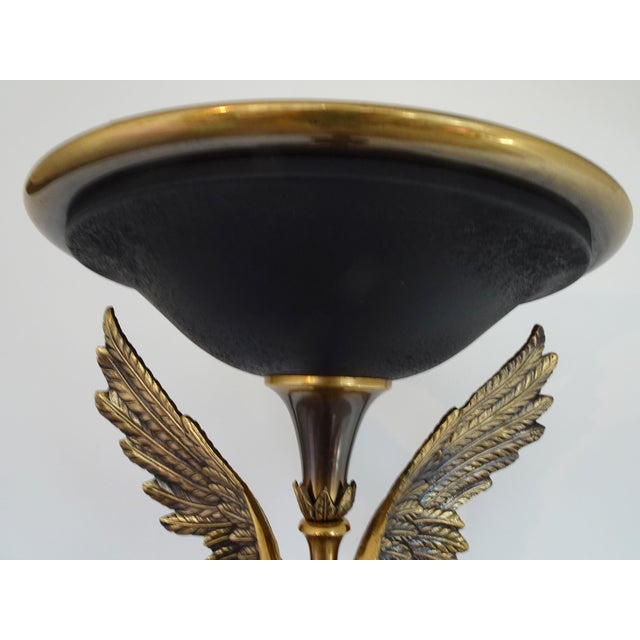 Neoclassical Empire Style Bronze Eagle Floor Lamp, 1970s For Sale - Image 9 of 18