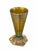 Art Nouveau Antique Louis Comfort Tiffany Favrile Glass and Bronze Base Vase For Sale - Image 3 of 5