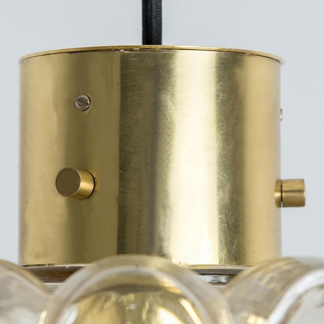 Amber Glass Pendant attributed to Helena Tynell for Glashütte Limburg, 1970s For Sale - Image 10 of 18