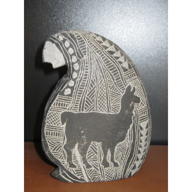 1990s Hopi Native American Painted Stone, Artist Signed Beem For Sale In Los Angeles - Image 6 of 6