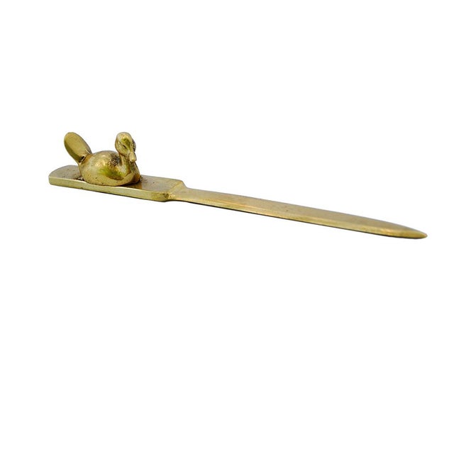 Vintage Brass Duck Letter Opener Chairish