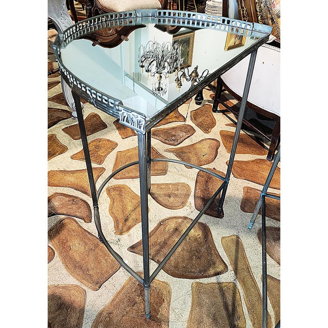 Bronze 1920s Mid-Century Bauges Style 3 Piece Sofa Table For Sale - Image 8 of 11