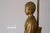 Metal 1950s Hollywood Regency Gold Ceramic Buddha Table Lamp For Sale - Image 7 of 17