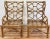 Wood Rattan Fretwork Wingback Chair - Price Per Chair For Sale - Image 7 of 13
