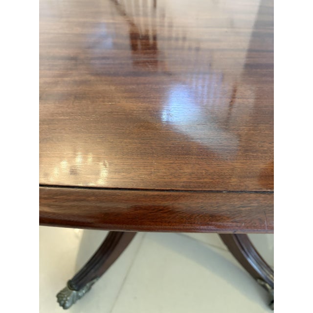 Regency 16 Seater Figured Mahogany 3 Pilar Dining Table, 1830s For Sale - Image 15 of 17