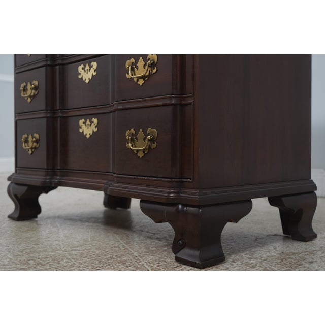 Ethan Allen Cherry Block Front Bachelor's Chest For Sale - Image 9 of 18