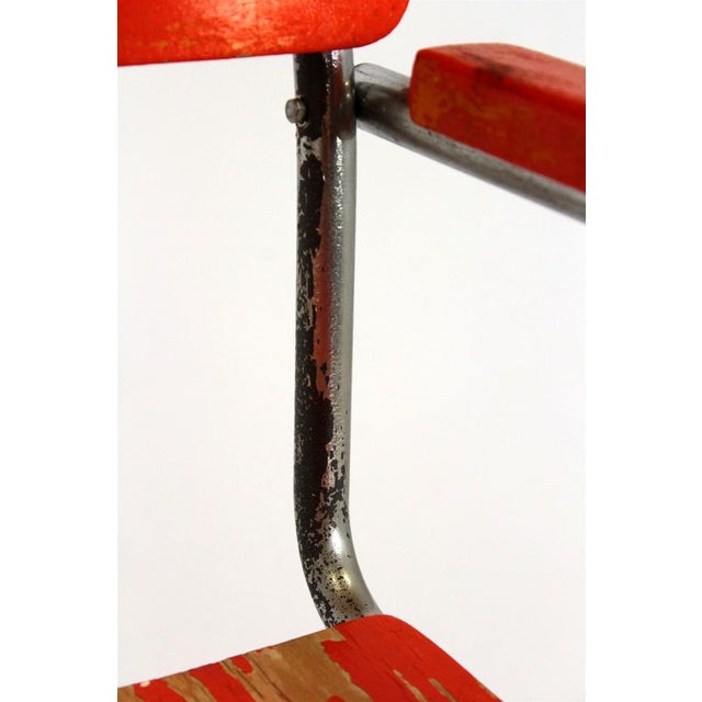 Bauhaus B 34 Cantilever Chair in Plywood and Chrome by Marcel Breuer, 1930s For Sale - Image 12 of 18