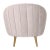 Tufted Tub Chair in Pale Taupe For Sale - Image 4 of 9