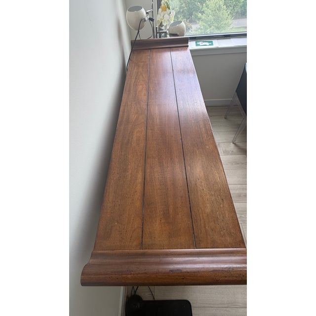 Traditional 1990s Drexel Heritage Mandalay Carved Wood Sideboard / Buffet For Sale - Image 3 of 5